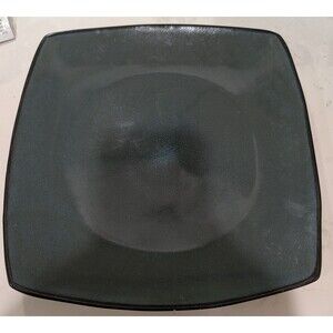 Gibson Home Everyday 7-1/4” Square Salad Plate Soho Lounge Teal And Black